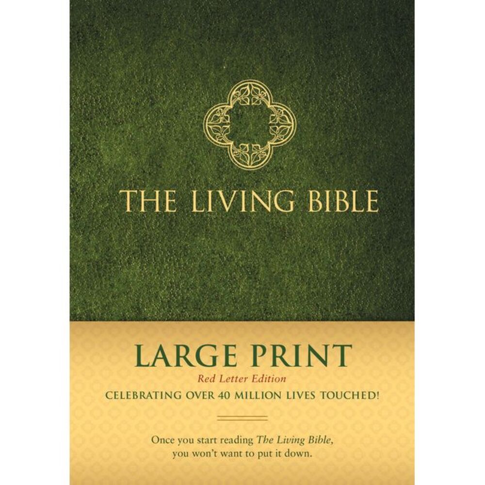The Living Bible Large Print Red Letter Edition -- New Living Translation